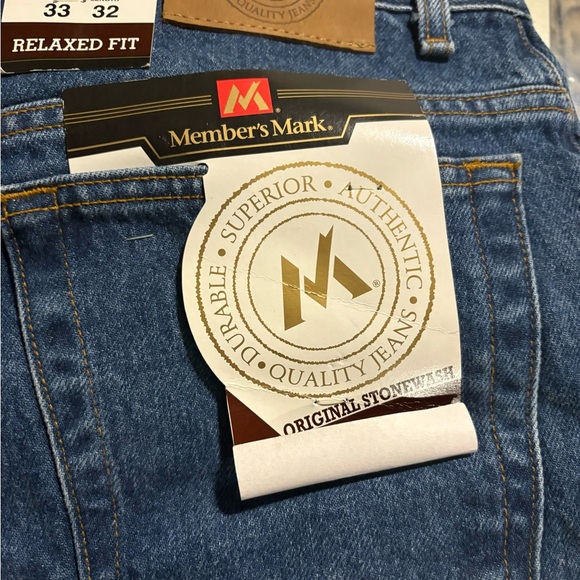 Jeans Men’s Members Mark 33/32 Brand New - Picture 2 of 4